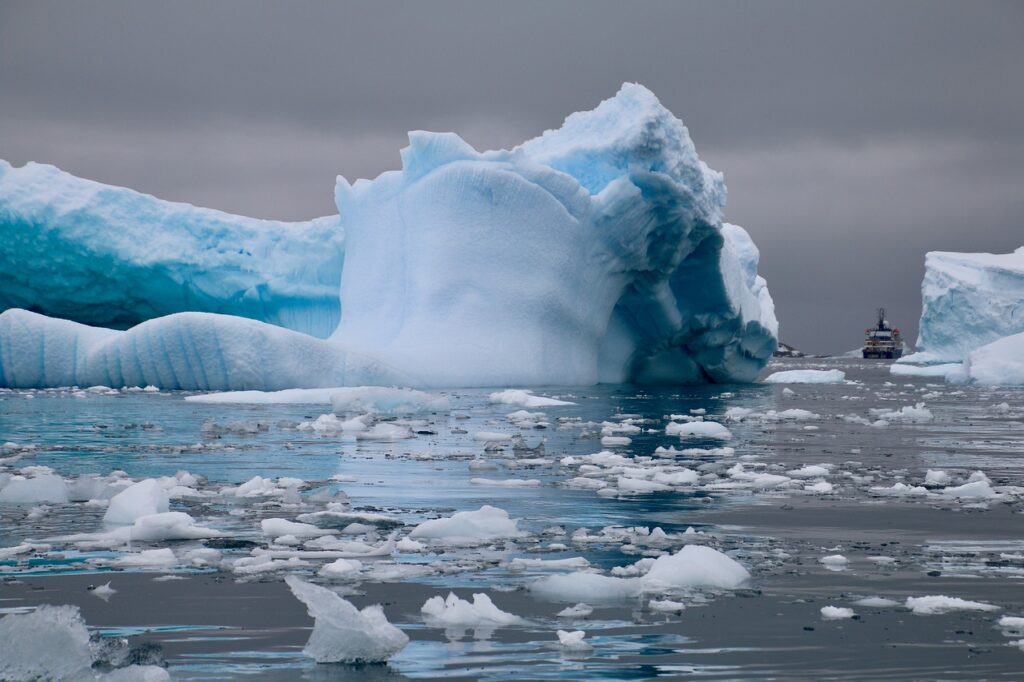 기후 변화로 녹은 빙하